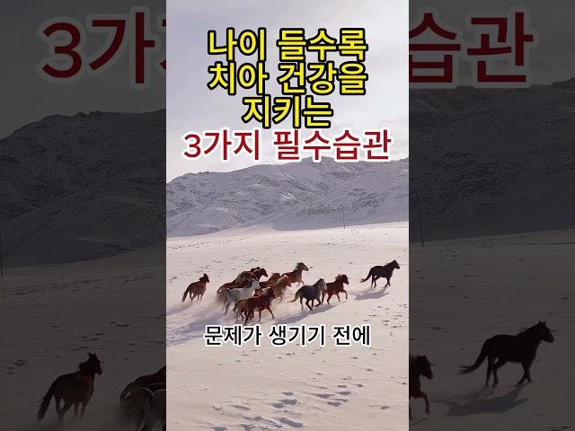 나이 들수록 치아 건강을 지키는 3가지 필수 습관#치아건강 #노년건강 #양치습관 #치과검진 #튼튼한치아