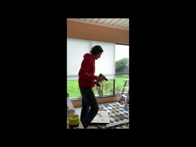 IKEA Hoppvals x 3 for large window - Timelapse Install with hacksaw trim