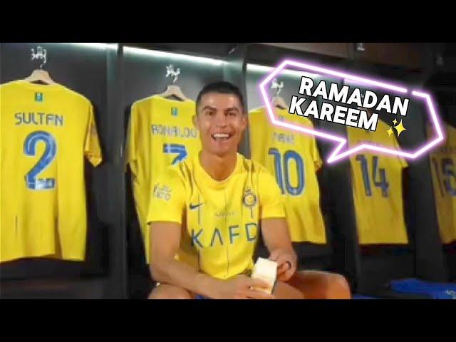 Cristiano Ronaldo saying Ramadan Kareem ️