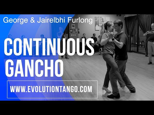 Advance gancho combination.  George & Jairelbhi teaching Argentine Tango.