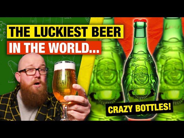 Trying CHINESE BEER For The First Time: Lucky Buddha Lager Beer Review