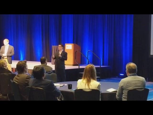 Brian Mahoney (Percept Research) explaining EMBA budgetary allocations