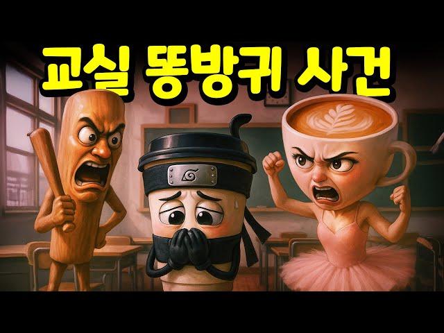 퉁퉁퉁 사후르와 발레리나 카푸치나가 교실 똥방귀 테러의 진짜 범인을 찾아 나섰다! 여러분도 함께 사건 해결에 도전하세요! [아려랑]