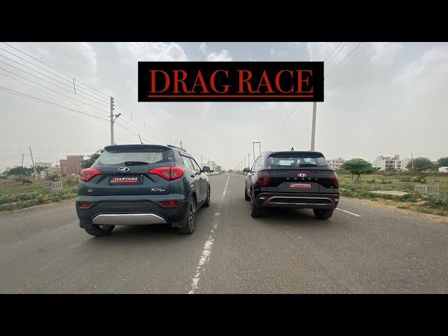 Mahindra XUV 3OO vs Hyundai Creta DRAG RACE