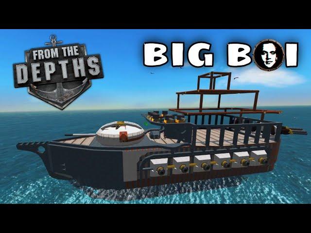 Building a new big broadside ship! (Update 2) - From The Depths