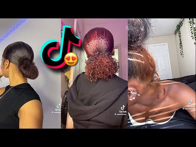 natural hairstyles ( black tiktok )