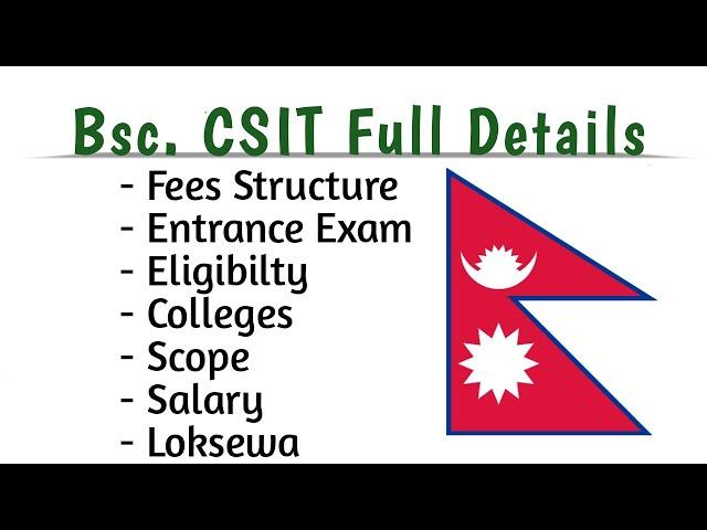 BSc.CSIT in Nepal - Full details || Bsc.csit course in nepal