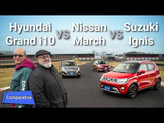 Nissan March VS Hyundai Grand i10 VS Suzuki Ignis - ¿Cuál subcompacto es mejor compra?