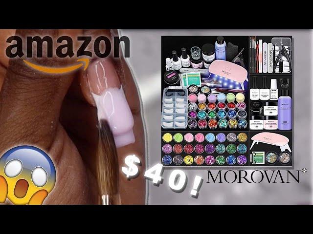 Morovan Amazon Beginner nail kit unboxing | Comes with nail lamp! 