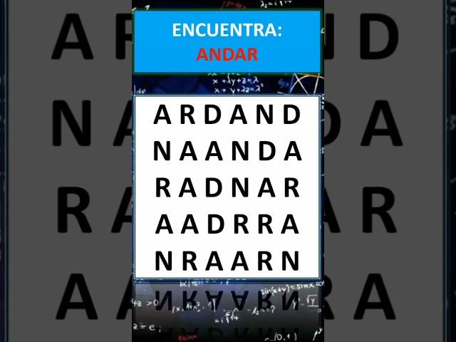 Word Search Puzzles - Find - ANDAR #math #learn #skills