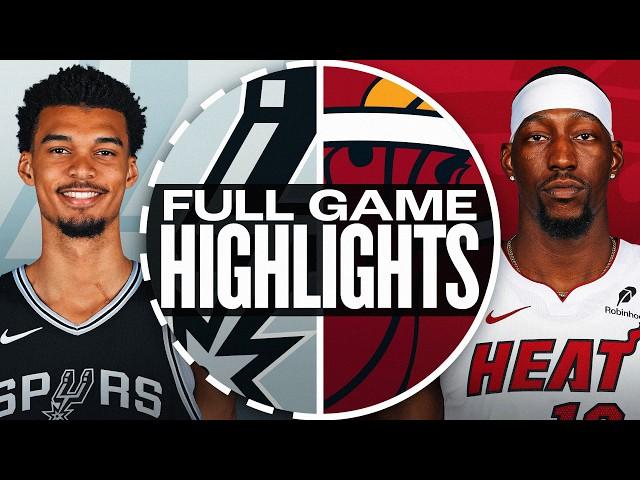 SPURS at HEAT | NBA PRESEASON FULL GAME HIGHLIGHTS | October 15, 2024