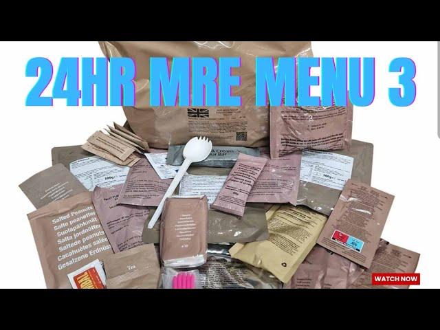 British Army 24HR Combat Ration Pack Menu 3 | MRE Taste Testing