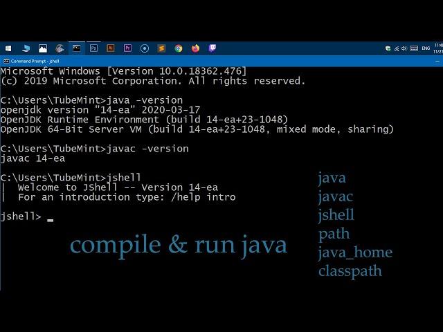 How to compile & run Java on Windows 10