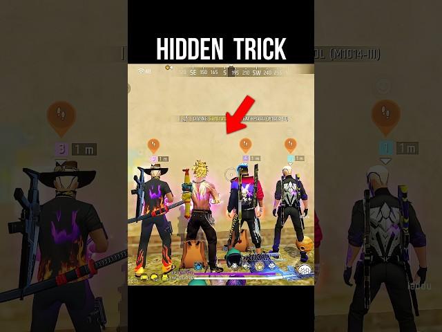 New Hidden Trick  Free Fire BR Rank Tricks #srikantaff