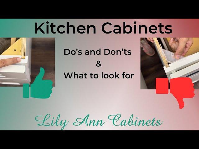 Buying Kitchen Cabinets 101: What to look for & what to stay away from