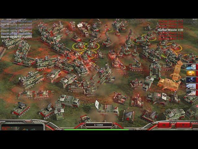 CHINA Tank - Command & Conquer Generals Zero Hour - 1 vs 7 HARD Gameplay