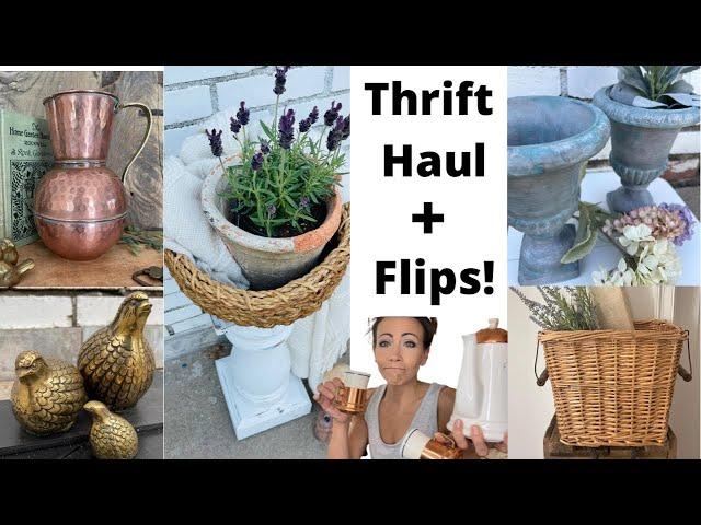 New 2022 Thrift Haul | Thrift Flips for Profit | Cottagecore and Farmhouse Decor | Summer Decor