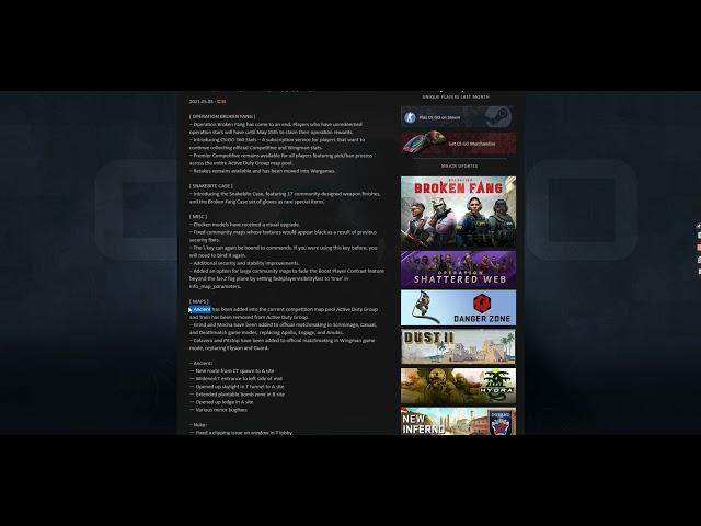 TRAIN IS REMOVED???? +ANCIENT (CSGO UPDATE 2021)