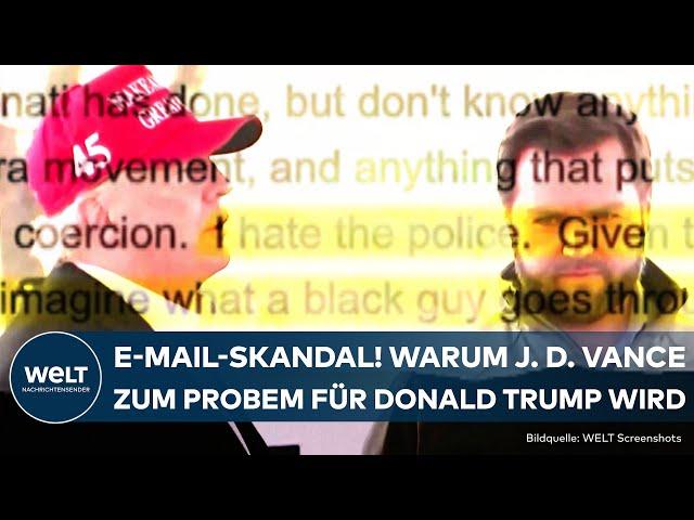 US-WAHL 2024: "Ich hasse die Polizei"! J. D. Vance – darum wird er zum Problem für Donald Trump