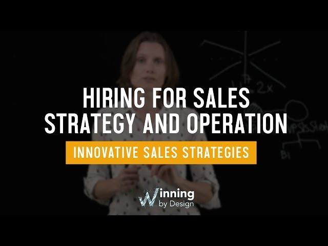 How To Hire A Chief Sales Officer | Innovative Sales Strategies | Winning By Design