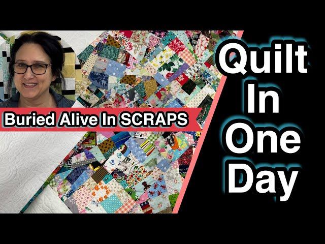 FAST / EASY / QUILT in ONE DAY !!! Beginner Quilt ~ SCRAPPY CRUMB QUILT ~The Sewing Channel