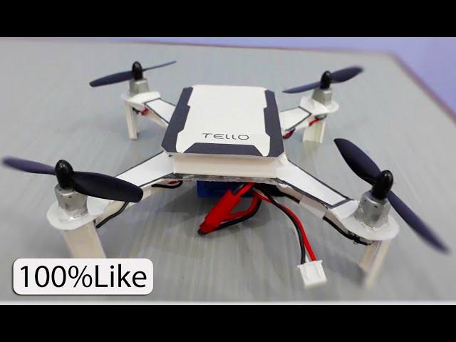 How to make drone at home - Dji Tello | plastic box drone