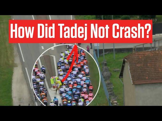 Tadej Pogacar Narrowly Avoids Disastrous Crash In Stage 5 Of Tour de France 2024