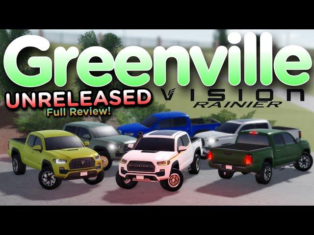 FULL UNRELEASED Toyota Tacoma REVIEW in Greenville Roblox!