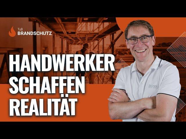 Handwerker bauen Brandschutz mal gut und mal schlecht