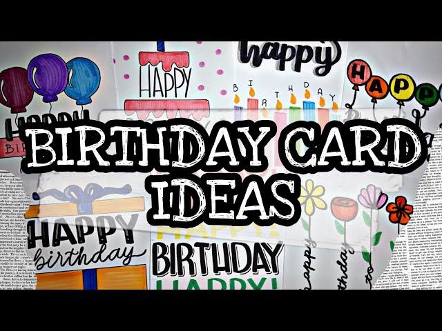 BIRTHDAY CARD IDEAS || Pauline's Diary