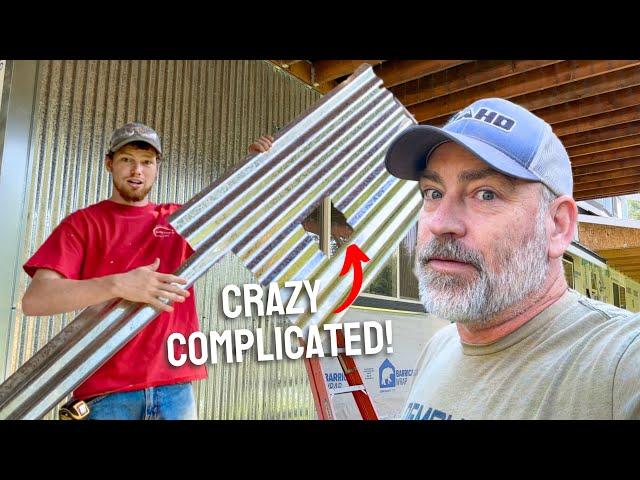 This Took FOREVER...Siding our Off-Grid Home with Corrugated Metal Siding