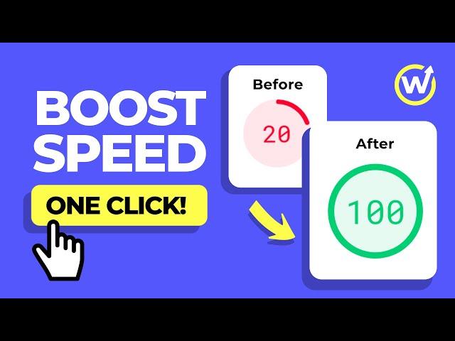 Speed up WordPress Website (With One Click!)