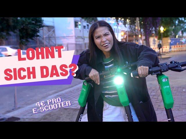 Challenge: 1 Nacht E-Scooter laden - so viel Geld habe ich verdient