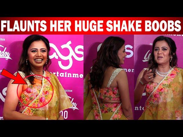 VJAnjana Flaunts Her Huge Super shake  ! Figure In Lovetoday 100days Celebration