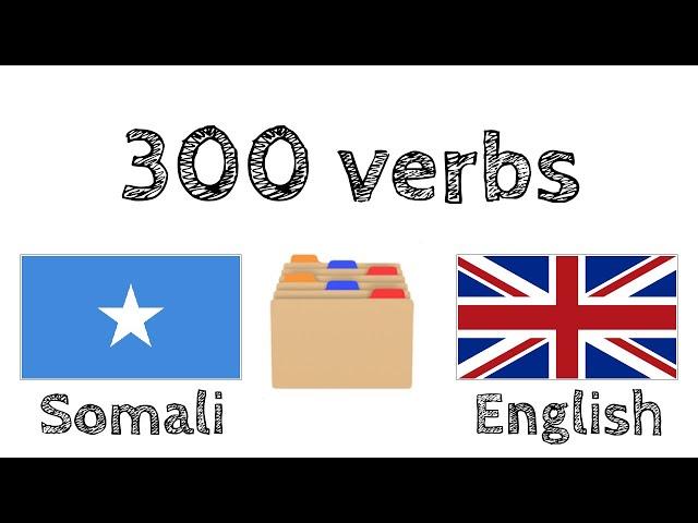 300 verbs + Reading and listening: - Somali + English - (native speaker)