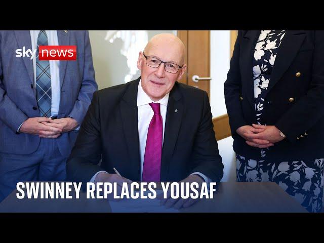 John Swinney to replaced Humza Yousaf as Scotland's first minister