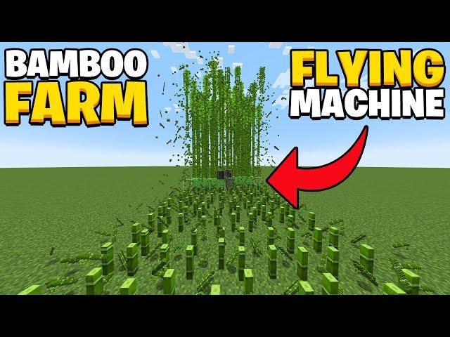 Bamboo Farm Flying Machine for Minecraft 1.21