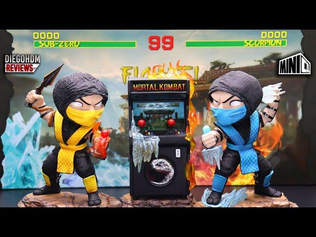 MORTAL KOMBAT Scorpion vs Sub-Zero MiniCo Exclusivo CCXP 2024 Unboxing e Review BR