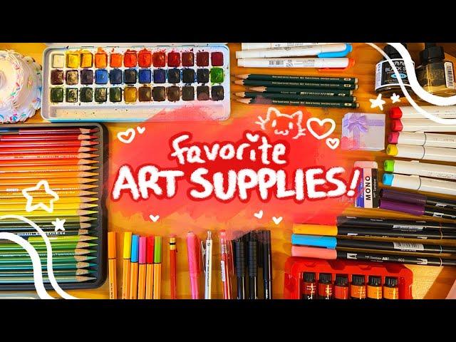 my current favorite art supplies + travel essentials (2024) ౨ৎ‧₊˚