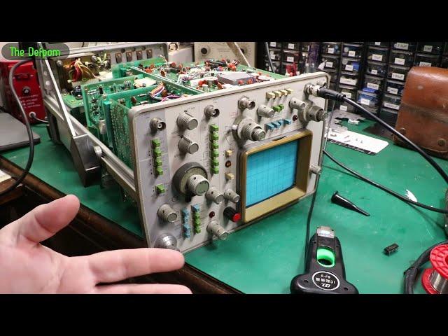  HP 1740A Oscilloscope Repair - Part 2 - No.1316