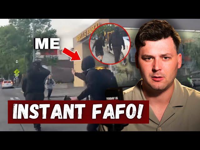 Antifa Thugs CHARGED Me In Seattle, BIG MISTAKE!