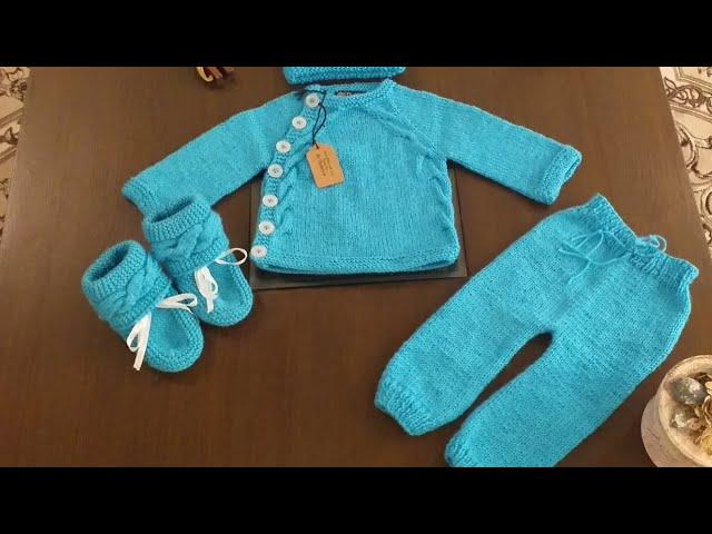 How to Knit Pajama | How to knit Baby Pants with Tassel (1 to 12 months) with written Instructions