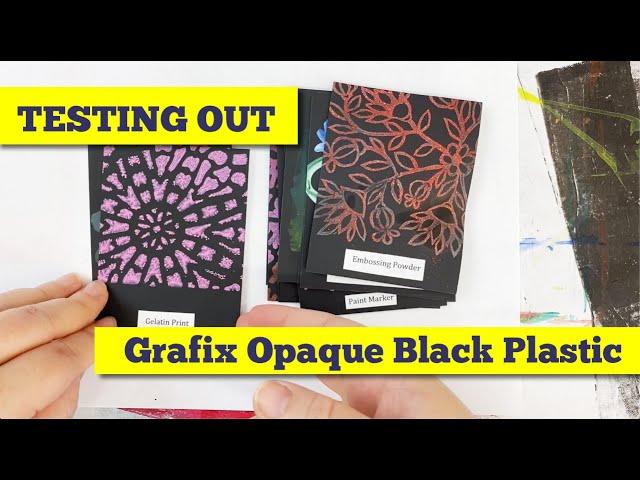 Exploring Grafix Opaque Black Plastic
