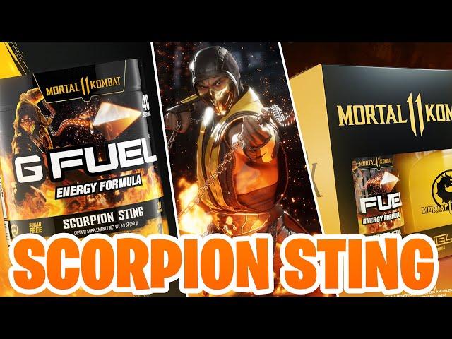 NEW G-FUEL SCORPION STING FIRST UNBOXING AND TASTE TEST W/ SCORPION STING SHAKER CUP!