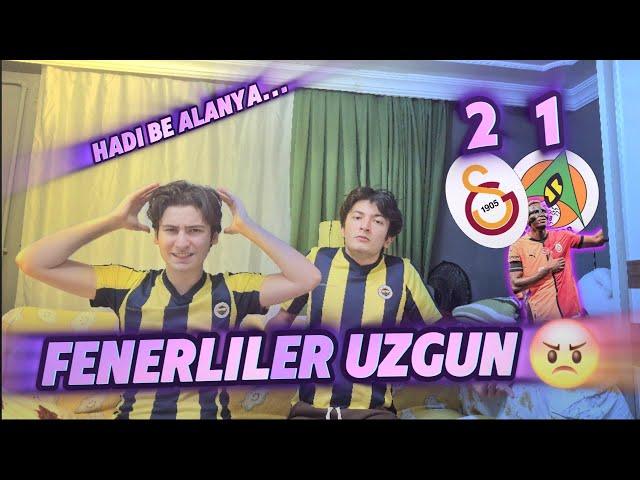 ALANYASPOR 1-2 GALATASARAY TEPKİ ! l FENERLİLER İLK GOLE ÇILDIRDI ! l OSİMHEN GOL ! l