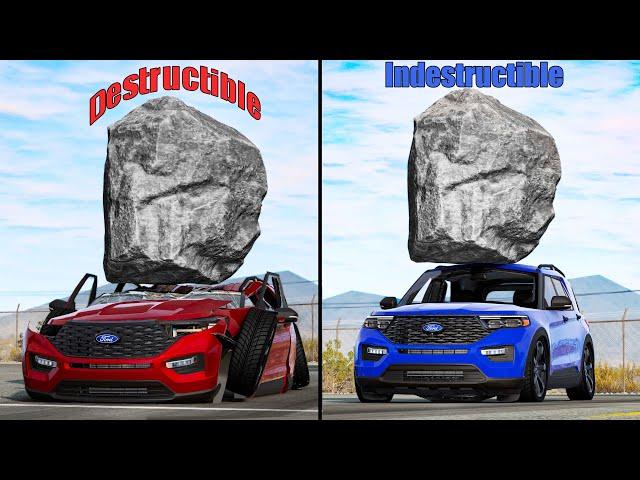 Indestructible vs Destructible Cars #3 - Beamng drive