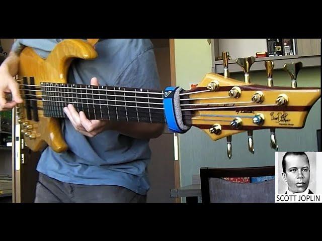 "The Entertainer" by Scott Joplin (fragment) on 7-string bass - home recording