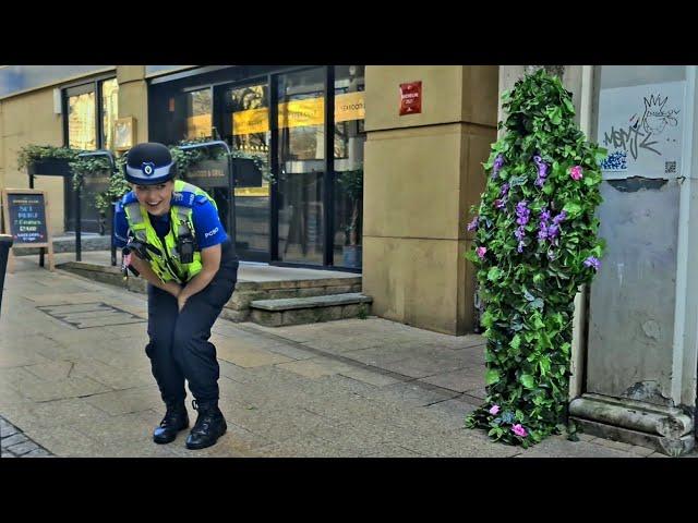 BEST BUSHMAN PRANK ON POLICE OFFICER!