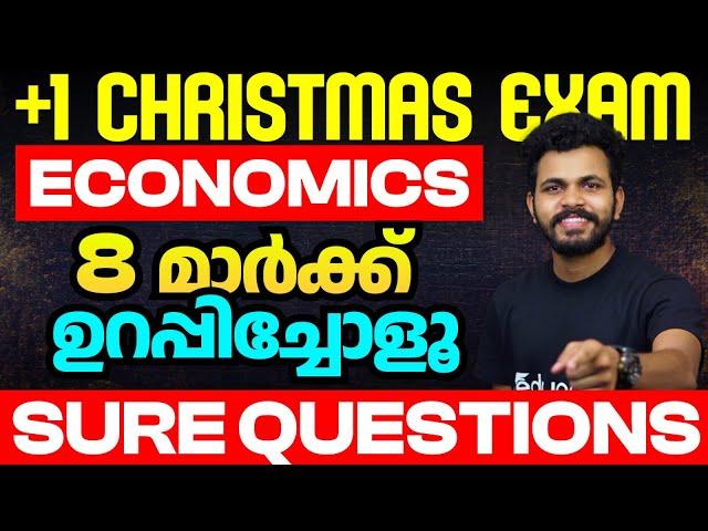 Plus One Economics | 8 Mark Sure Questions | Essay 100 % Sure Questions | Eduport