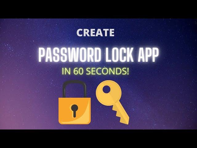 Create Password Lock Mobile App || MIT App Inventor || By Krishna Raghavendran